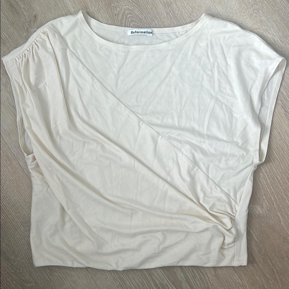 Reformation Women's Cream Top